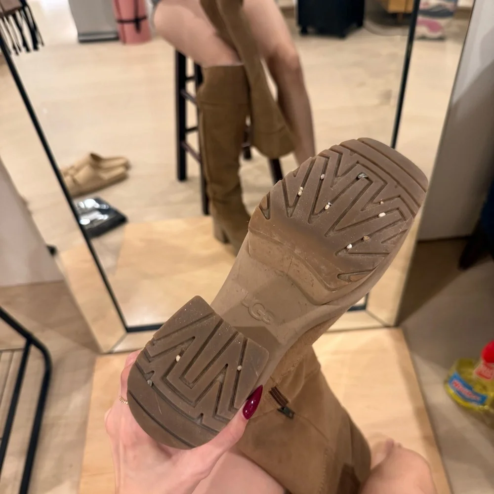 UGG Chestnut Tall Suede Over-the-Knee Boots - Picture 7 of 8